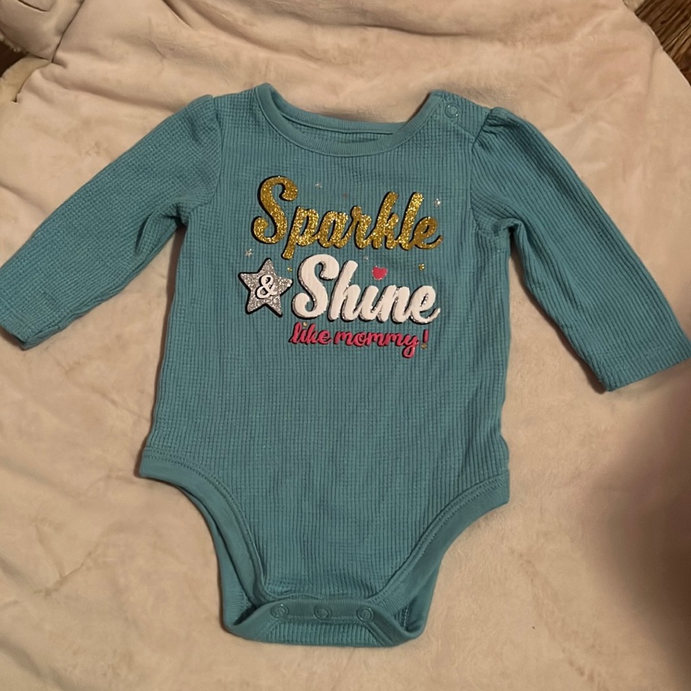 Sparkle & shine like mommy onesie for baby girl